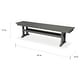 preview thumbnail 2 of 11, POLYWOOD Farmhouse 65-inch Bench