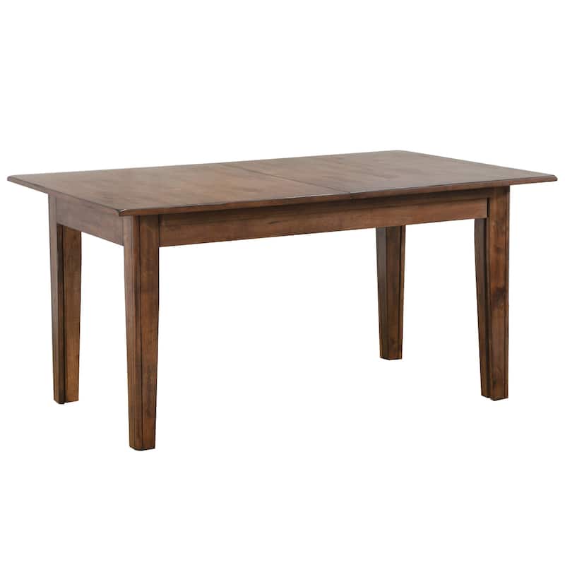 Extendable Dining Table - Seats 12, Rectangular Table, Large Dining Room, Amish Brown Finish - 134