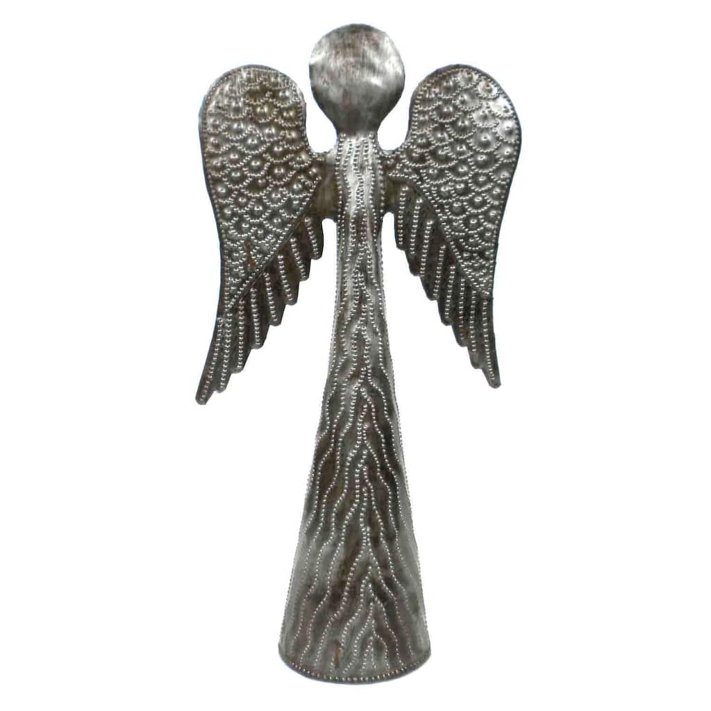 Handmade 11-inch Metalwork Angel (Haiti)