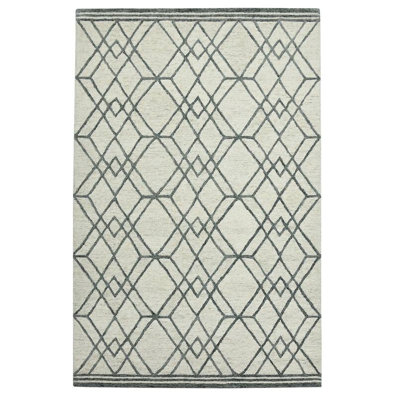 HomeRoots Geometric Lodge Rectangle Area Rug