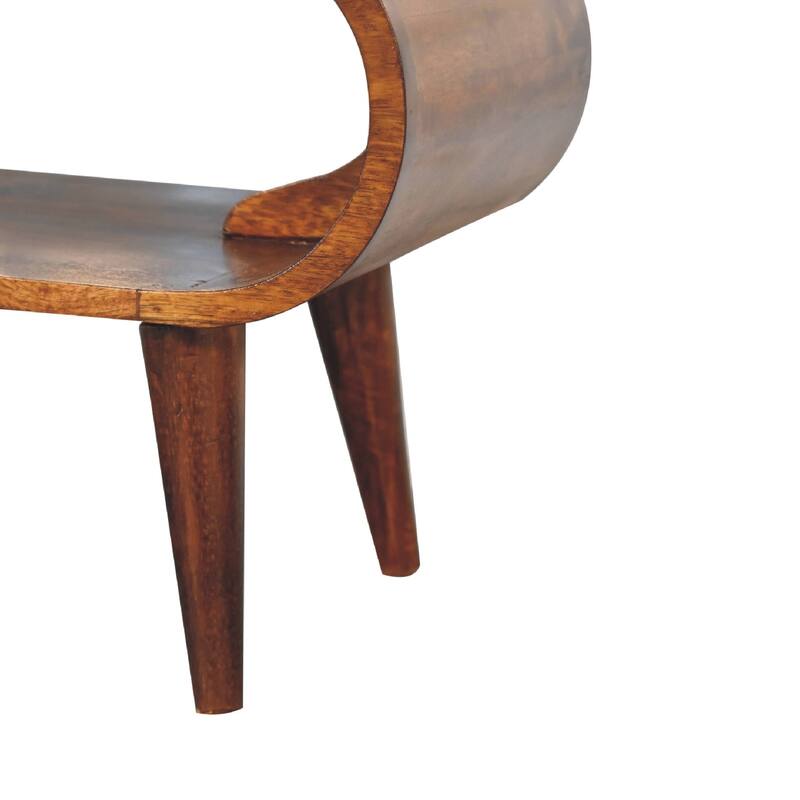 Artisan Furniture Chestnut Solid Wood Amaya Nordic Style Open Coffee Table