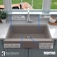 preview thumbnail 56 of 66, Karran Retrofit Farmhouse Quartz Single Bowl Kitchen Sink Kit