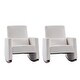 preview thumbnail 11 of 35, Julia 29.5"W Modern Solid Wood Nursery Rocking Chair with Lumbar Pillow Set of 2 by HULALA HOME
