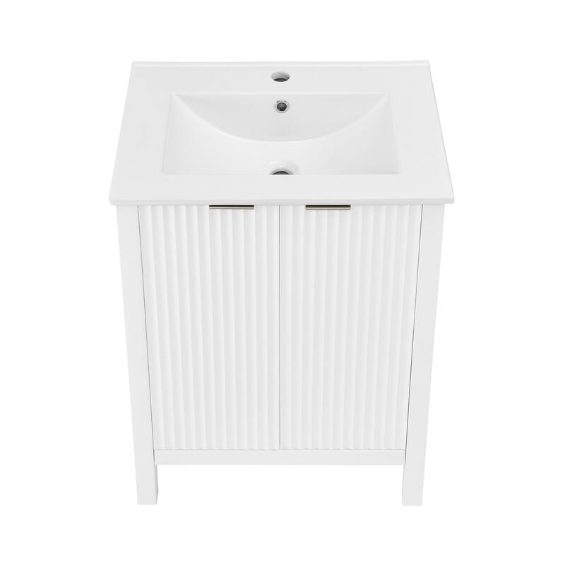 Bastille 24" Bathroom Vanity in White
