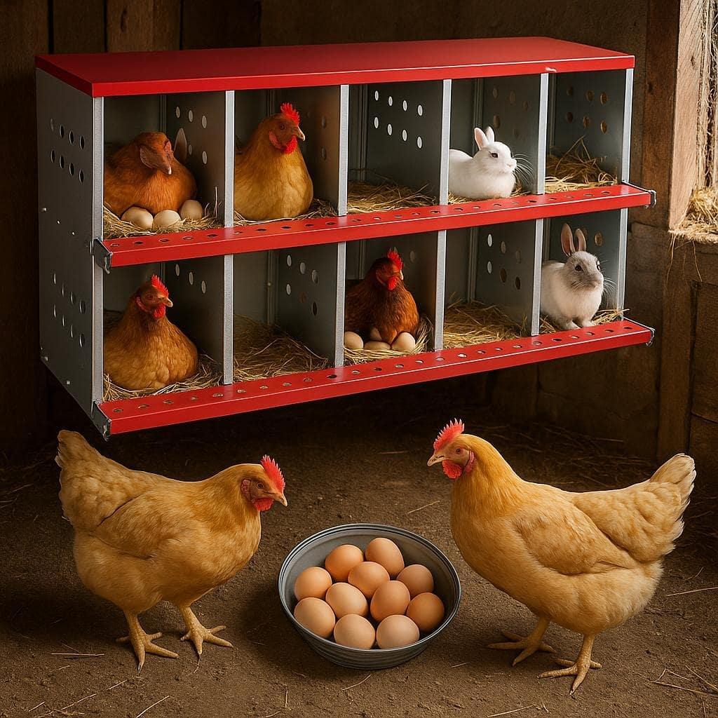 Chicken Nesting Boxes, with 10 Compartment