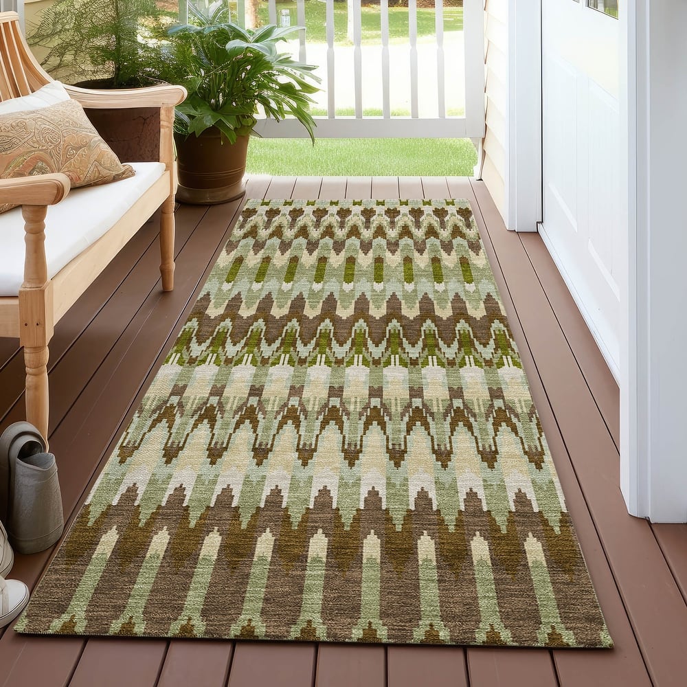 Machine Washable Indoor/ Outdoor Chantille Moroccan Rug