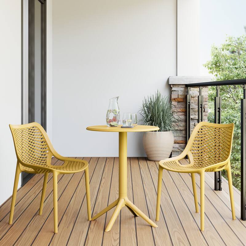 Frond and Form 2-Person Outdoor Round Dining Set