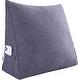 preview thumbnail 54 of 56, WOWMAX Bed Rest Wedge Reading Pillow Sofa Daybed Triangle Cushion 24" Dark Grey