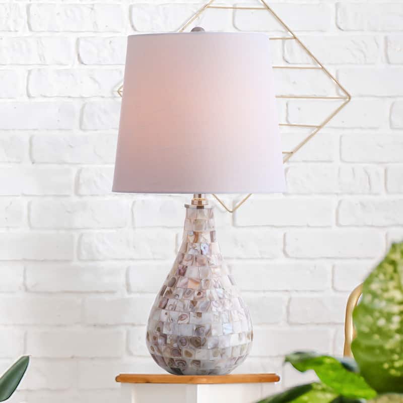 Mona 20.5" Mini LED Table Lamp, Seashell by JONATHAN Y