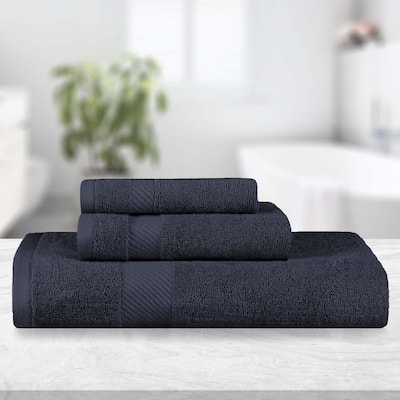 Luxury Egyptian Cotton Solid 3 Piece Bath Towel Set by Superior