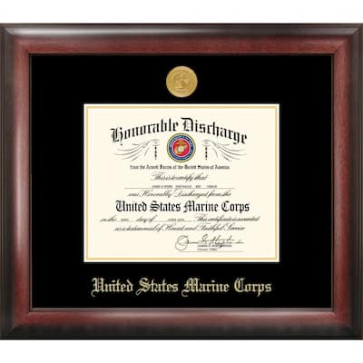 Patriot Frames Marine 8.5x11 Discharge Frame Gold Medallion