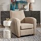 preview thumbnail 3 of 8, Uttermost Teddy Latte Accent Chair - 31"W x 36"H x 34"D