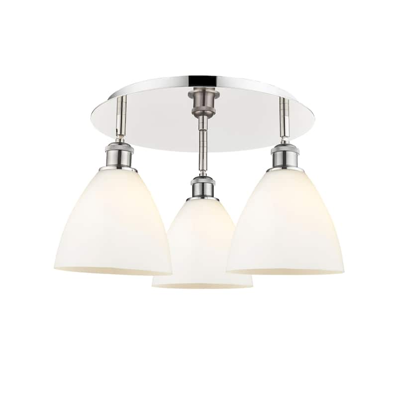 Innovations Lighting Bristol Glass - 3 Light 19" Flush Mount