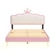 preview thumbnail 9 of 17, Upholstered Princess Bed with Crown Headboard