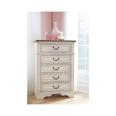 Signature Design by Ashley Nettle Bank Chipped White Chest
