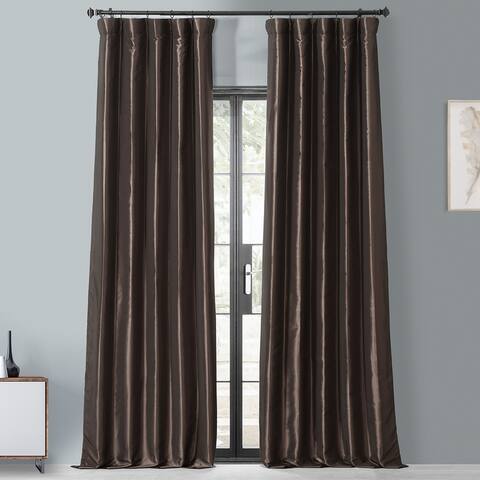 Ex. Fabrics Faux Silk Taffeta 108-inch Blkout Curtain (1 Panel)