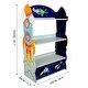 preview thumbnail 4 of 6, Fantasy Fields Blue and Yellow Wooden Outer Space Bookshelf