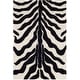 preview thumbnail 10 of 50, SAFAVIEH Handmade Cambridge Salina Animal Print Wool Rug 2' x 3' - Ivory/Black - Rectangle