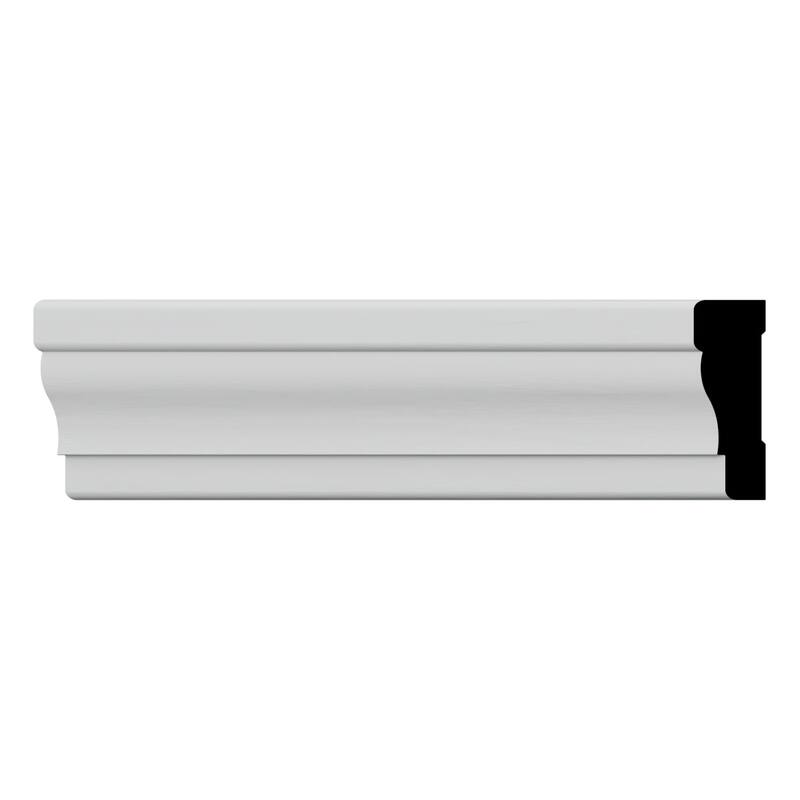 WM356: 11/16-in D x 2-1/4-in W x 96-in L Americraft Solid Hardwood Stain Grade Colonial Casing Moulding - Primed Fingerjoint Pine