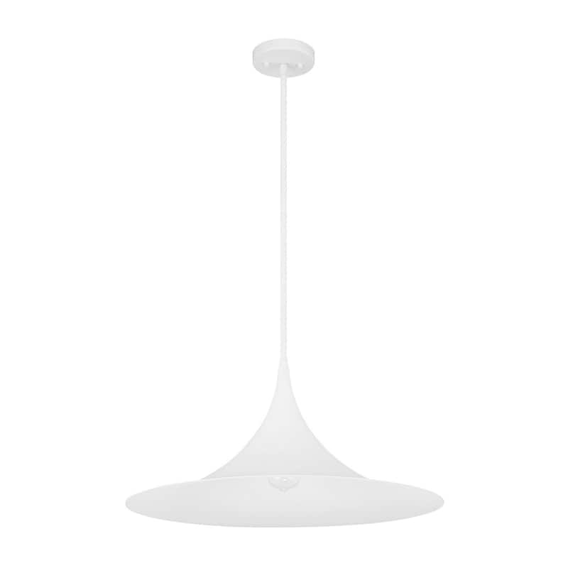 Bowdin 1-Light Pendant - Bisque White