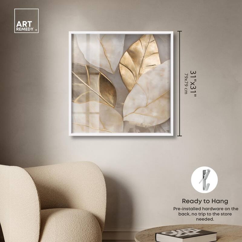 Golden Cascades Shadowbox by Art Remedy