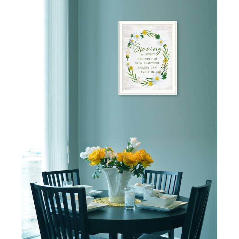 TrendyDecor4U Contemporary "Spring Reminder" Framed Print Wall Art