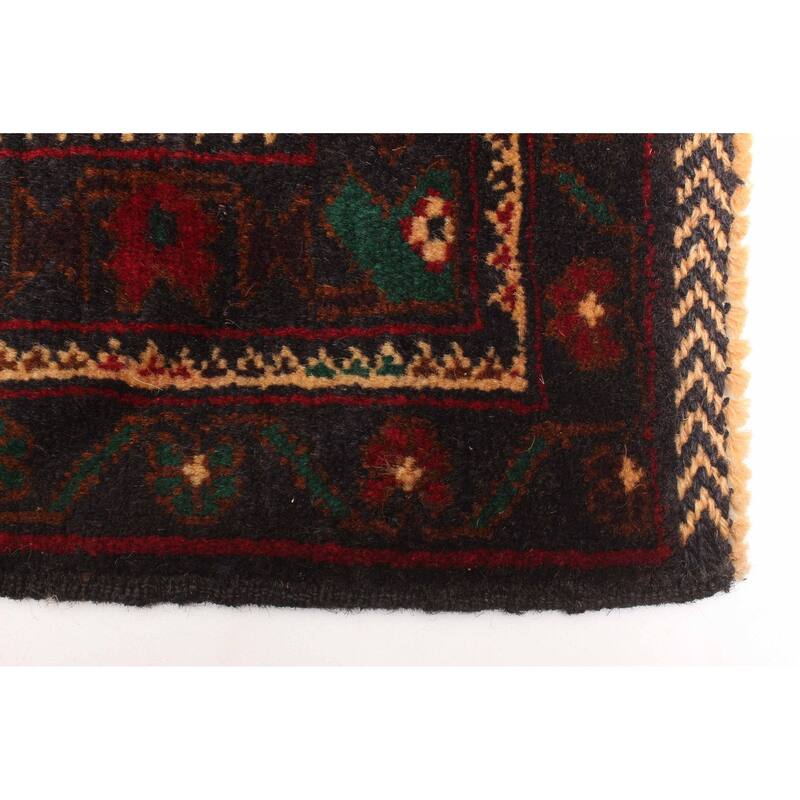 ECARPETGALLERY Hand-knotted Teimani Dark Grey Wool Rug - 3'8 x 6'6