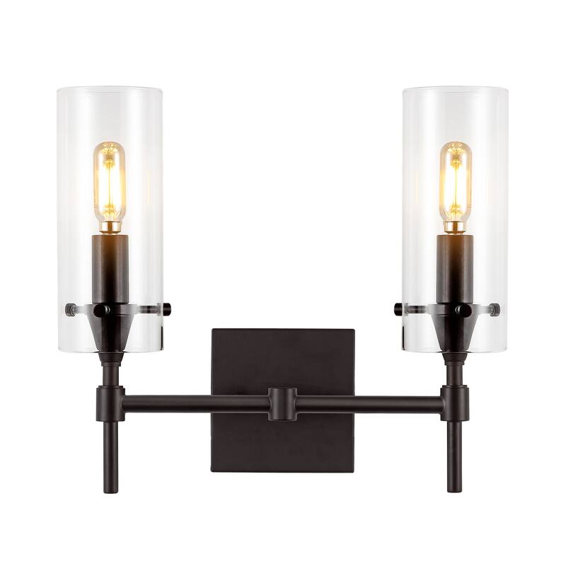 Jayce Bohemian Farmhouse Iron/Glass LED Vanity by JONATHAN Y