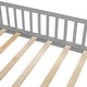 preview thumbnail 20 of 18, Twin Size Daybed with Arched Roof, 2 Drawers, Wood House Canopy Bed with Fabrics Curtain and Light Strip for Kids Teens, Gray