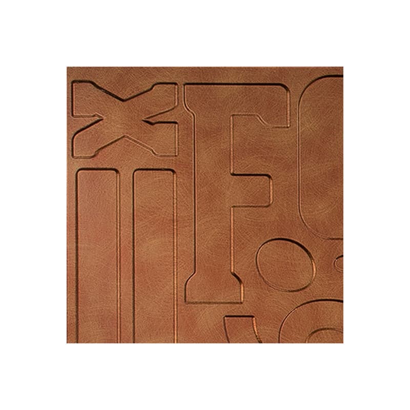 FASÄDE Alphabet 4-foot x 8-foot PVC Wall Panel in Antique Bronze