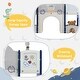 preview thumbnail 13 of 25, Kids Slide Playset Structure 9 in 1, Freestanding Spaceship Set with Slide, Arch Tunnel, Ring Toss, Drawing Whiteboardl