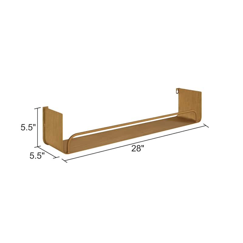 Carson Carrington Lacktorp Modern Wall Shelf (Set of 2)