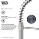 preview thumbnail 23 of 156, VIGO Edison 19" H Single Handle Pull-Down Sprayer Kitchen Faucet