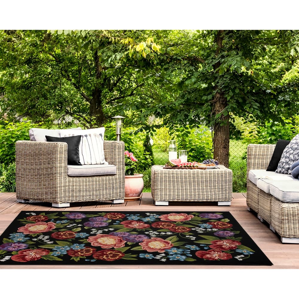 Liora Manne Marina Secret Garden Indoor/Outdoor Area Rug