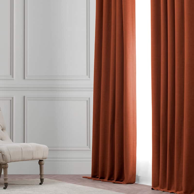 Exclusive Fabrics Persimmon Bellino Room Darkening Curtain (1 Panel)