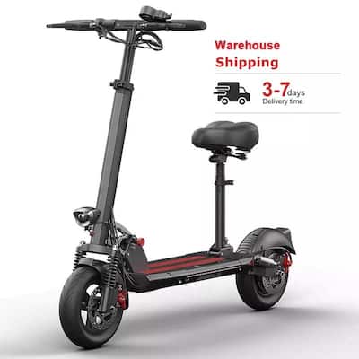 500W 48V 12.5ah E-Scooters Off Road Foldable 10 inches Long Range E-Scooter With Seat - N/A