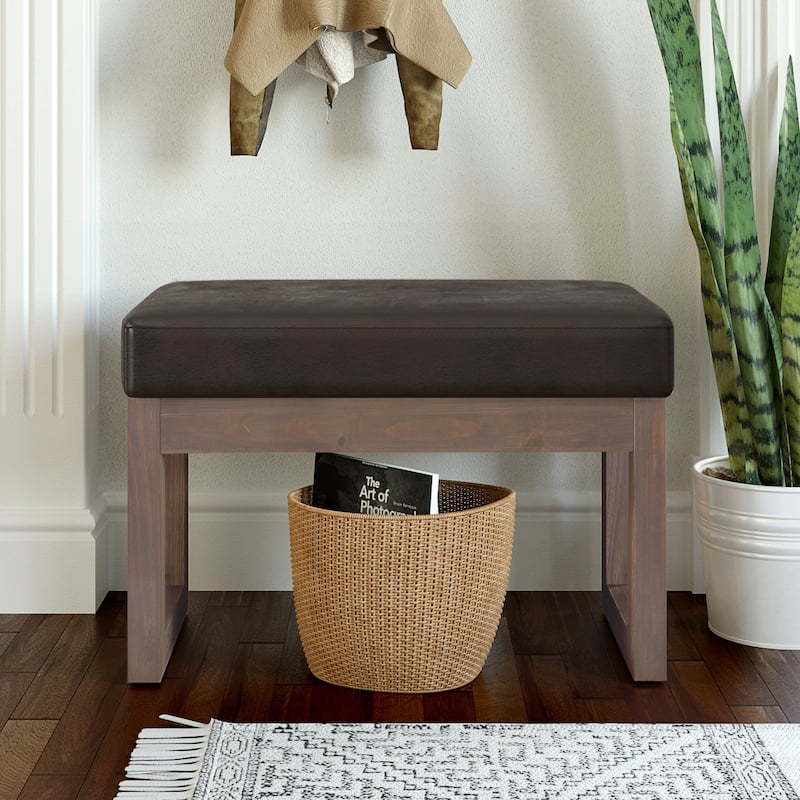WYNDENHALL Madison 26 inch Wide Contemporary Rectangle Ottoman Bench