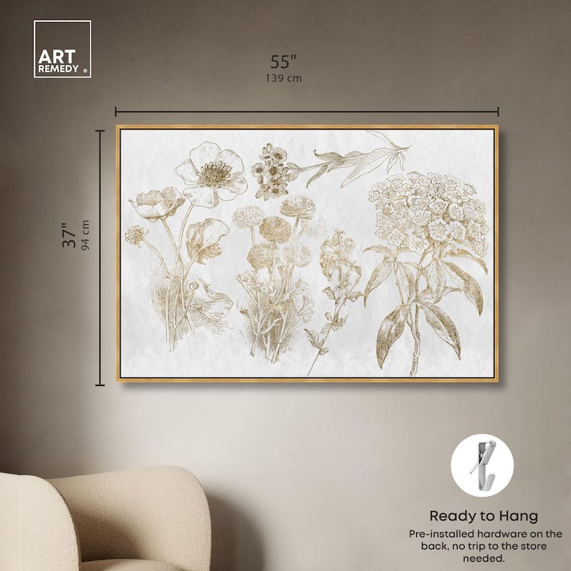 Floral Selection Canvas by Art Remedy