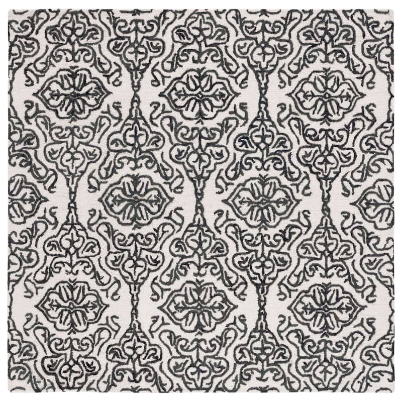 SAFAVIEH Handmade Blossom Cateluta Modern Floral Wool Rug