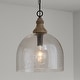 preview thumbnail 6 of 8, Inglewood 1-light Grey Wash/ Dark Pewter Hanging Pendant