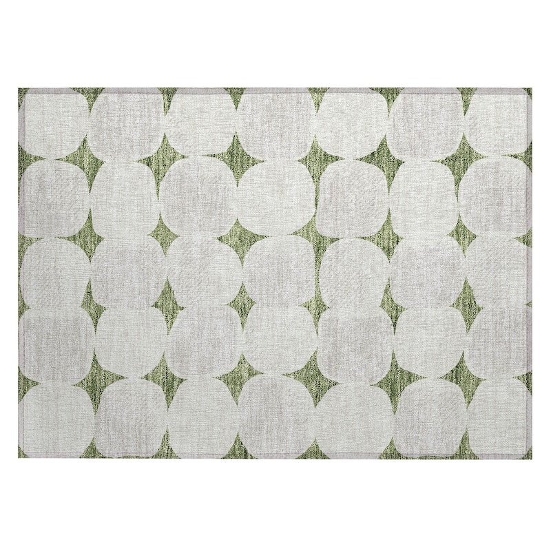 Machine Washable Indoor/ Outdoor Chantille Modern Puffy Rug