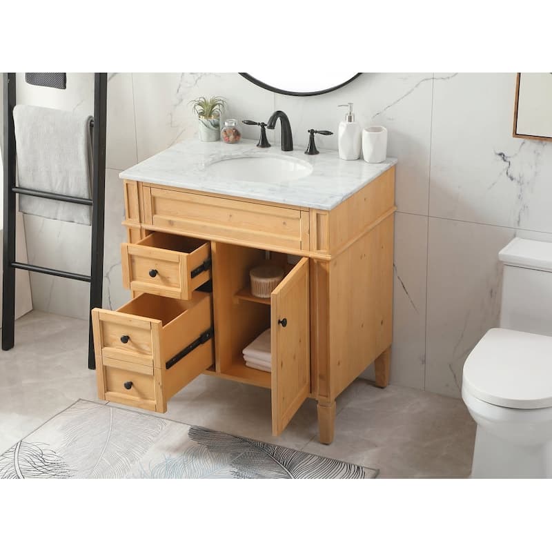 Elegant Lighting VF12532 Park Avenue 32" Free Standing Single Basin