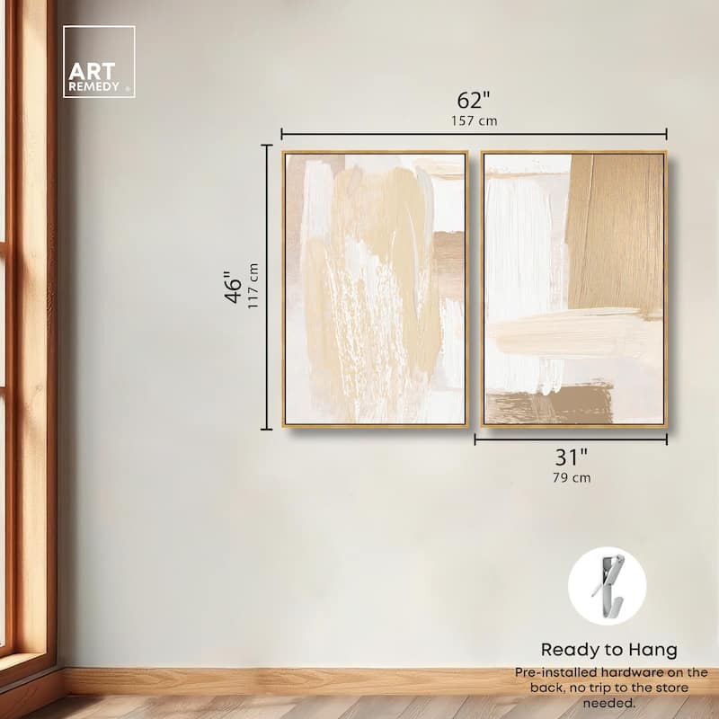 Tactile Textures II Canvas Set of 2 by Art Remedy