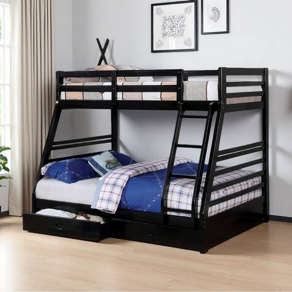 Twin over Full Wood Bunk with Drawers - Bed Bath & Beyond - 43656103