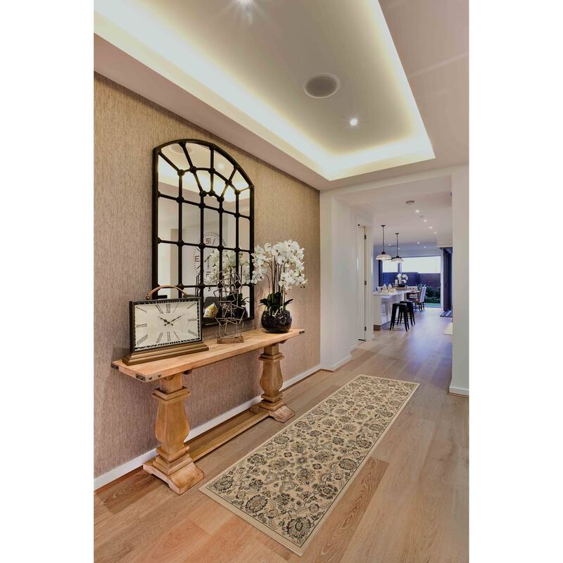 Izmir Collection Multicolor Transitional Floral/Botanical Area Rug