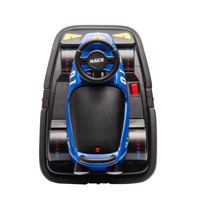 360° Rotating Bumper Car for Kids with LED Wheels and Dual Motors