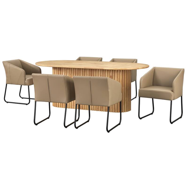 Lifestorey Layton Leather Dining Chair