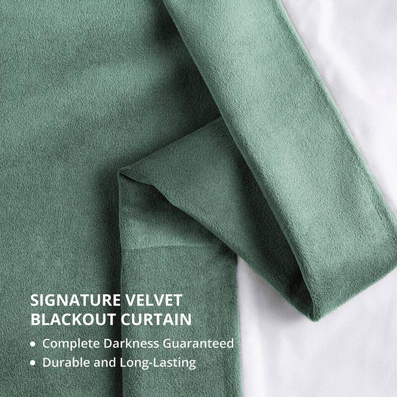 Exclusive Fabrics Signature Velvet Blackout Curtain 120 Inches Long (1 Panel)