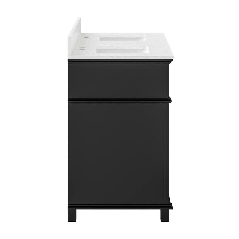 36 Inch Bathroom Vanity with Sink, Soft-Close Sliding Drawers & Cabinet, Bathroom Vanity Cabinet Set in White