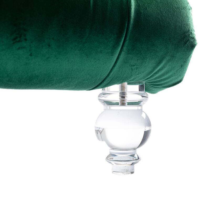 Emerald 63.98" Buttons Tufted Chaise Lounge Chair with Pillow